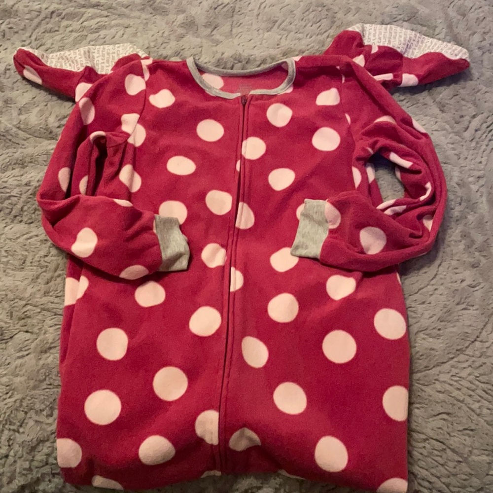 Carter’s onesie fleece pajamas size 12 girls